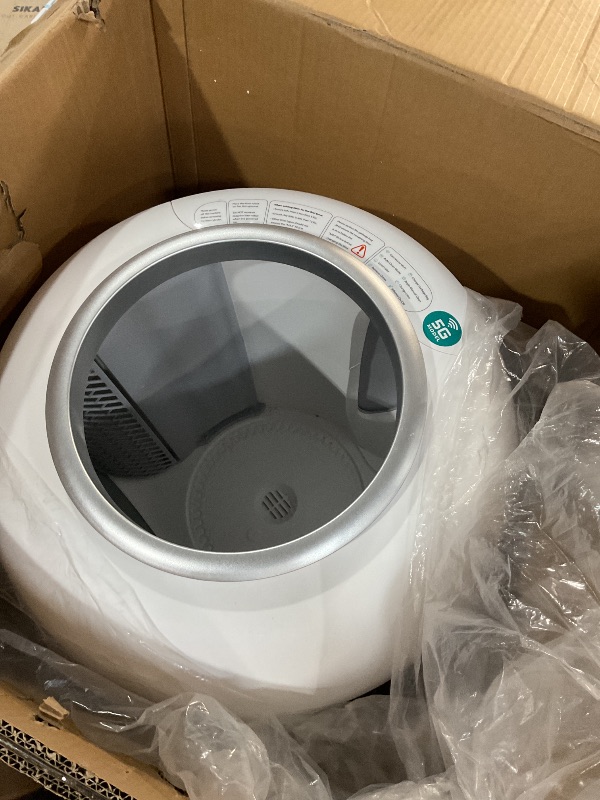 Photo 1 of (used)(incomplete) PetCove Self Cleaning Litter Box with Auto Safety Sensors for Multiple Cats - Automatic Cat Litter Box Self-Cleaning - 