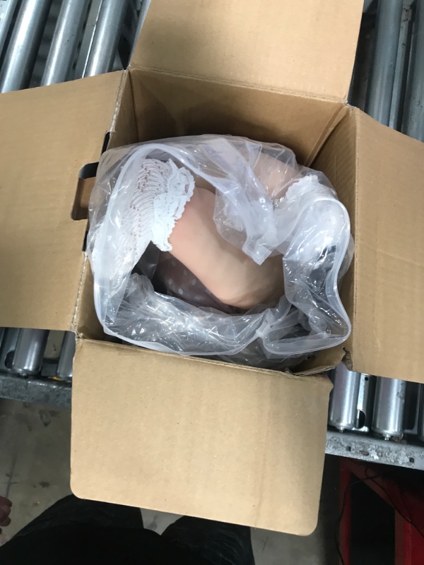 Photo 1 of *********************DAMAGE TO LEGS****************
GYCV Lifelike Reborn Toddler Dolls Girl 26 Inch Realistic Baby Dolls Big Size Reborn Doll Weighted Cltoh Body Real Life Baby Dolls That Look Real Silicone Vinyl Baby Doll with Feeding Set for Kids