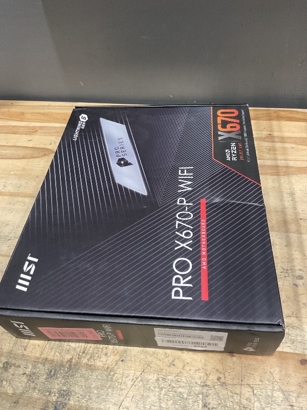 Photo 1 of ***PARTS ONLY***MSI PRO X670-P WiFi ProSeries Motherboard (AMD AM5, DDR5, PCIe 4.0, SATA 6Gb/s, M.2, USB 3.2 Gen 2, Wi-Fi 6E, HDMI/DP, ATX)