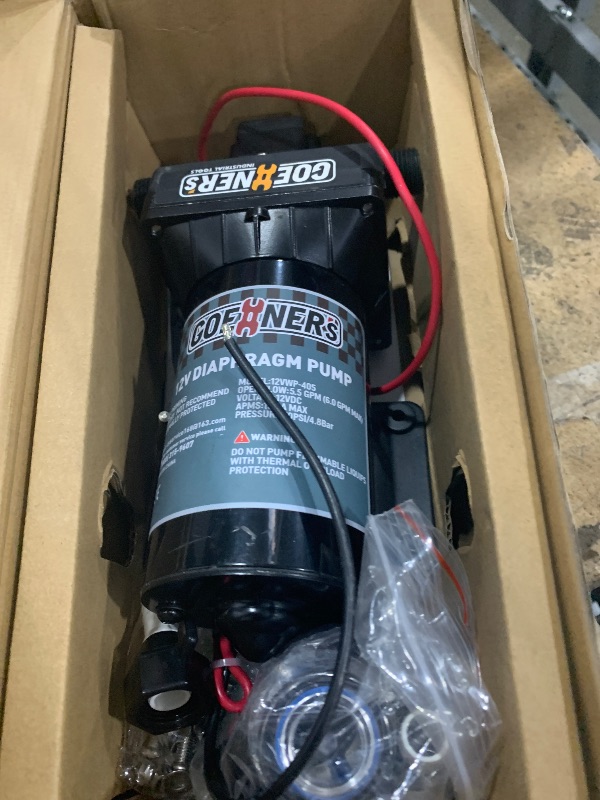 Photo 1 of [Upgraded Version] RV Fresh Water Pump, 12V DC Water Pump, 6GPM 70PSI Self-Priming Diaphragm Pump with Pressure Switch and Strainer for RV, Marine, Yacht, Caravan