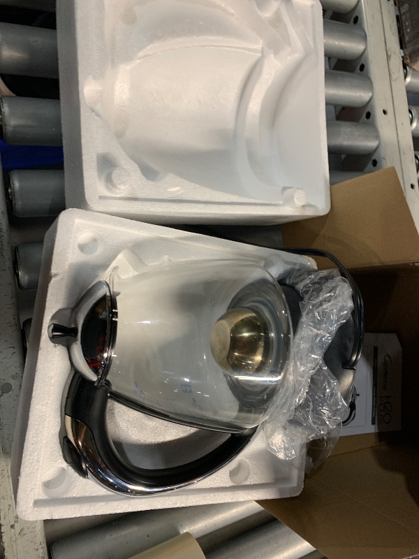 Photo 1 of ***(PARTS ONLY/ NON FUNCTIONAL)***Capresso 259 Water Kettle, 10" x 8.25" x 6.25", Polished Chrome