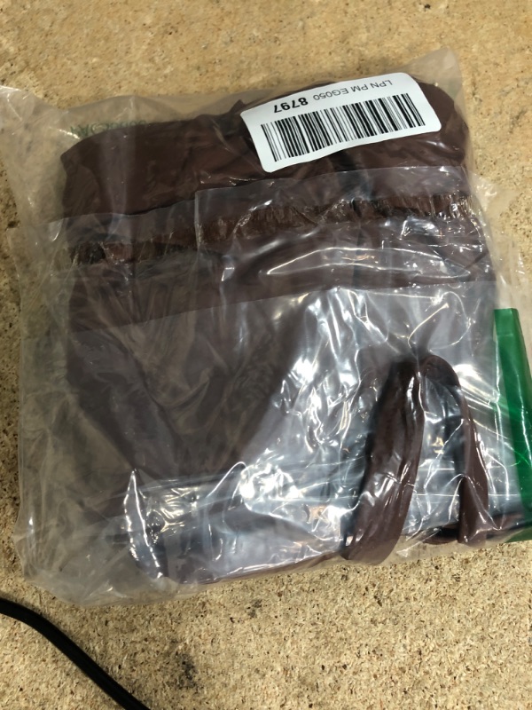 Photo 1 of (SMALL) (BAGGED) QINSEN Womens One Piece Swim Dress Tummy Control Bathing Suit Tie-Waist Side Slit Wrap Swimwear Brown S