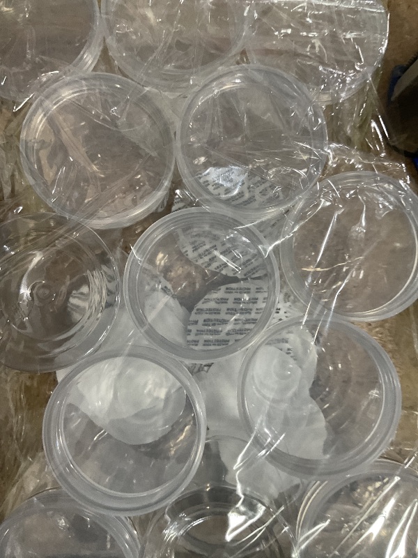 Photo 1 of 15 Pack 6oz Clear Plastic Jars Wide-mouth Storage Containers,Refillable Empty Containers for Dry Food,Dried Fruit,Seasoning and Honey Storage