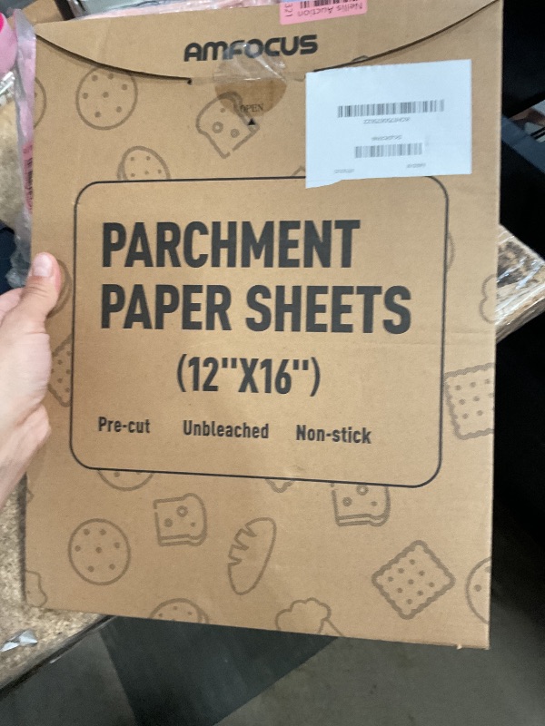 Photo 1 of 300 PCS Unbleached Parchment Paper Sheets for Baking 12x16 Inches, Non-Stick and Non-Toxic Precut Parchment Sheets for Oven, Cooking, Grilling, Air Fryer and Steaming - Fit for Half Sheet Pans