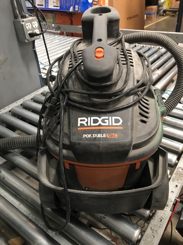Photo 1 of *************MISSING MOST ACCESSORIES/USED-VERY DIRTY**********
Ridgid WD4070 4 Gallon Portable Vacuum