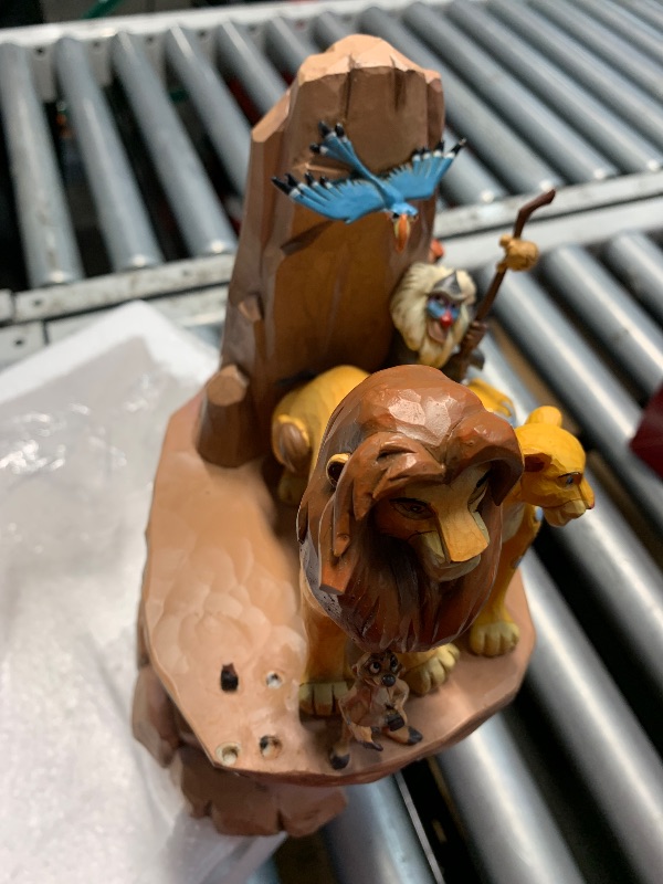 Photo 1 of (see images for damage) Enesco Disney Traditions Collection by Jim Shore The Lion King Carved in Stone Pride Rock Figurine- Resin Hand Crafted Painted Collectible