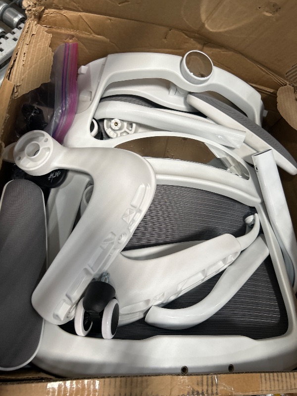 Photo 1 of ***SEE NOTES*** 
TRALT Office Chair Ergonomic Desk Chair, 330 LBS Home Mesh Office Desk Chairs with Wheels, Comfortable Gaming Chair, High Back Office Chair for Long Hours (White)