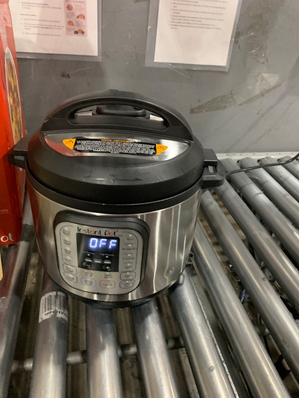 Photo 1 of **Parts Only**Instant Pot Duo 7-in-1 Electric Pressure Cooker, Slow Cooker, Rice Cooker, Steamer, Sauté, Yogurt Maker, Warmer & Sterilizer, Includes App With Over 800 Recipes, Stainless Steel, 8 Quart