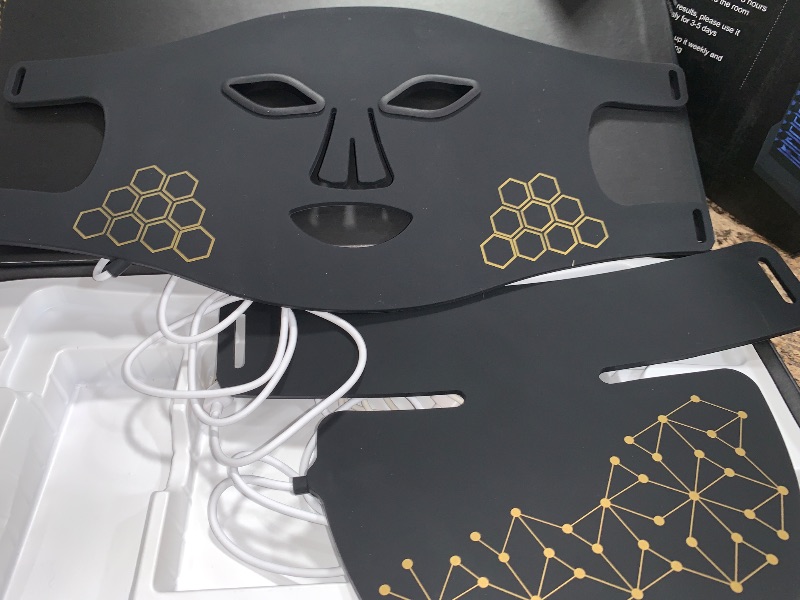 Photo 1 of ***(MISSING PARTS)***YOEYOU Red Light Therapy for Face and Neck, Infrared LED Mask Light Therapy 4 Light Waves with 850nm Near Infrared, Portable Rechargeable Red Light Therapy Mask Skincare Device for Facial Rejuvenation
