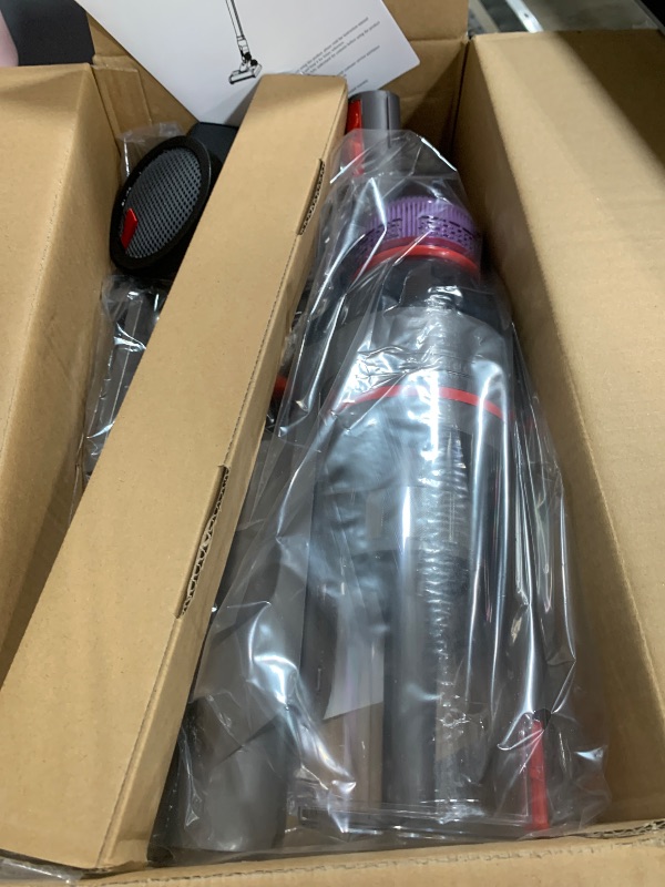 Photo 1 of (used)Cordless Stick Vacuum Cleaner - 550W Powerful Cordless Vacuum with HEPA Filter, Up to 50min Runtime & Tangle-Free Lightweight & Detachable