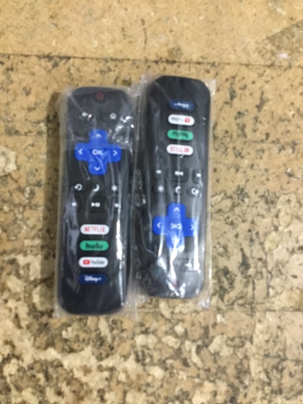 Photo 1 of (Pack of 2) Replacement-Remote-Control for Roku-TV,Compatible for TCL Roku/Hisense Roku/Onn Roku/Philips Roku Smart TVs(Not for Roku Stick and Box)