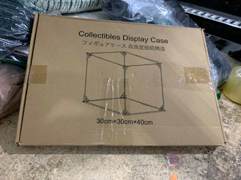 Photo 1 of ***(MISSING PARTS)***JunZheHub Acrylic Display Case Assemble Collectibles Box for Toys Model Cars Souvenirs Size 30cm x 30cm x 40 cm