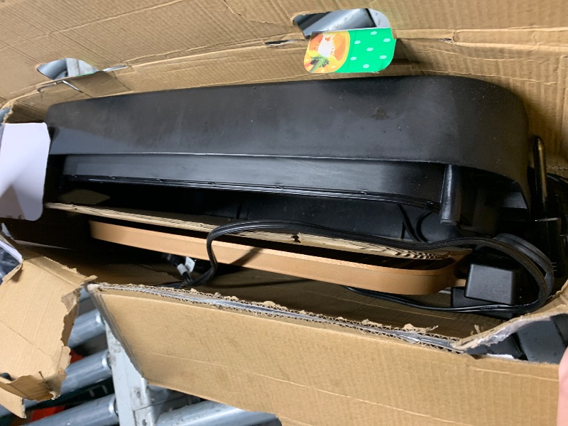 Photo 1 of ***(HEAVILY USED/ MINOR DAMAGE)***Chefman Smokeless Indoor Electric Grill, Copper, Extra Large, Nonstick Table Top Grill for Indoor Grilling and BBQ with Adjustable Temperature Control, Nonstick Dishwasher-Safe Parts, 9" x 15"