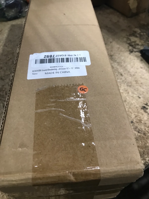 Photo 1 of ** FOR PARTS/PARTIAL SET/MISSING PIECES** GCGOODS Sound Deadening Mat & Air Vent Mesh Cover, Sound Proofing Kit for Air Vents & Ducts, Comes with 3 Pcs Noise Insulation and Vibration Damping Mat, 2 Pcs Sound Proof Vent Cover 15"× 15", White