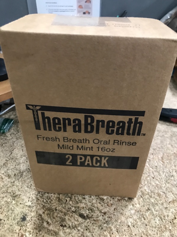 Photo 1 of **PARTIAL SET/ONLY 1 BOTTLE** TheraBreath Fresh Breath Mouthwash, Mild Mint Flavor, Alcohol-Free, 16 Fl Oz (2-Pack)