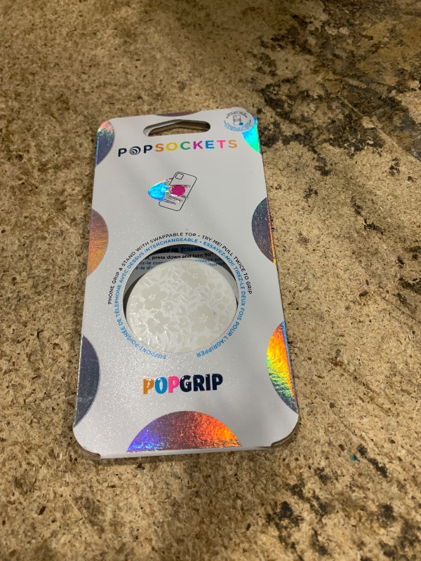 Photo 1 of ????PopSockets Phone Grip with Expanding Kickstand, Adhesive Grip, Cute PopSockets - Blanc Fresh