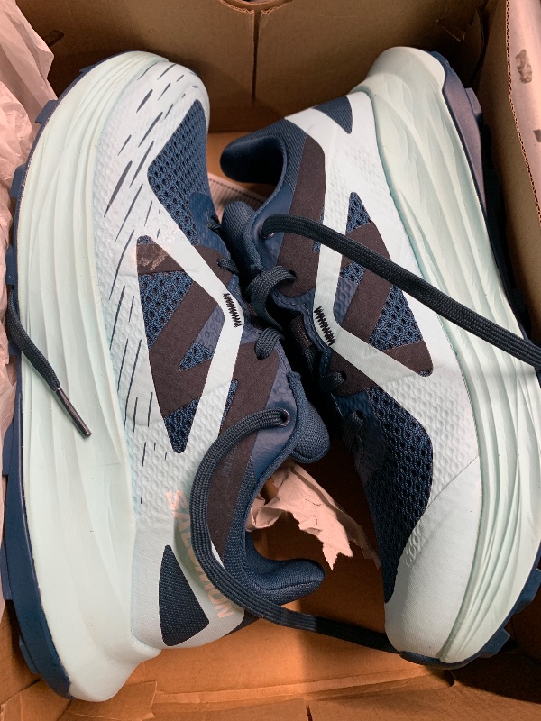 Photo 1 of (see all images) Salomon womens SPEEDCROSS PEAK Trail Running Shoes for Men, Quiet Shade / Black / Sulphur Spring, 7