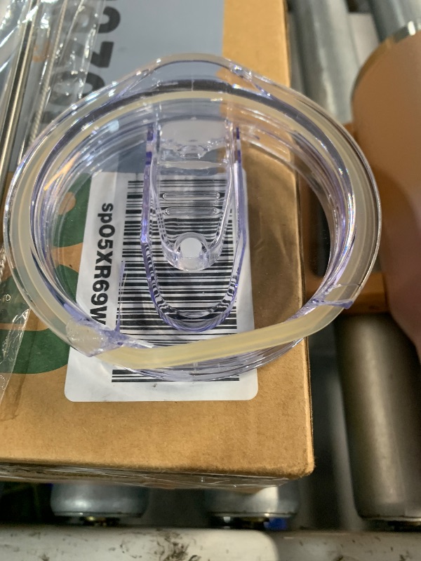 Photo 1 of ***(BROKEN LID)***40 oz Tumbler with Handle and Straw, 100% Leak Proof Tumblers Cup, Stainless Steel Insulated Travel Coffee Mug, Keeps Drinks Cold for 24 Hours or Hot for 10 Hours, Fit for Car Cup Holder, CoffeePurple