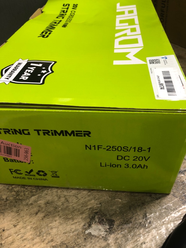 Photo 1 of 21V String Trimmer Cordless with 2x3.0Ah Battery and Charger, 12 Inch Battery Power Weed Eater String, Electric Weed Wacker, 2 In 1 Trimmer & Edger Lawn Tool Grass Cutter with 8 Lines for Garden, Yard