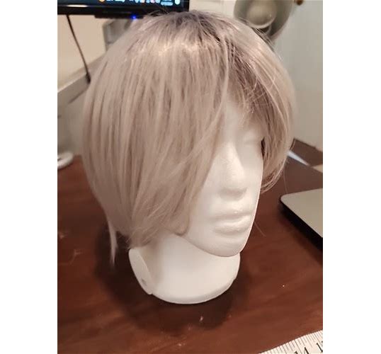 Photo 1 of **PHOTO FOR REFERENCE** Synthetic Straight Wig Hair 8in Silver