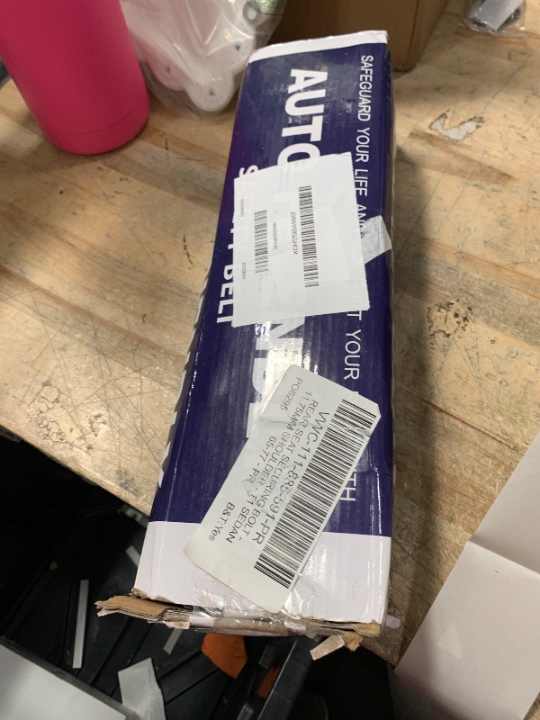 Photo 1 of 2-Pack Adjustable Retractable 3-Point Belt Kit, Ideal for Golf Carts, Trucks, Minivan, UTV, RV, Truck, Black