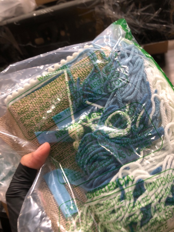 Photo 1 of 1/2 Birthday Boy Half Birthday Decorations High Chair Banner, 6 Month Tassel Wood Bead Highchair Garland Blue