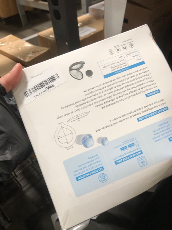 Photo 1 of 2PCS. Neck Cooler Ice Ring with Insulated Bag. Wearable Head Shoulder Cooling Tube for Hot Weather, Gel Ice Collar for Outdoor Workers, Sports. Reusable Cool Wraps. (Rose+Blue)