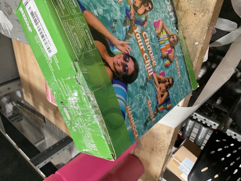 Photo 1 of 2 Pack Inflatable Pool Float Hammock, Multi Purpose Swimming Raft, Water Lounges, Pool Accessories (Saddle, Lounge Chair, Hammock, Drifter), Beach, Outdoor