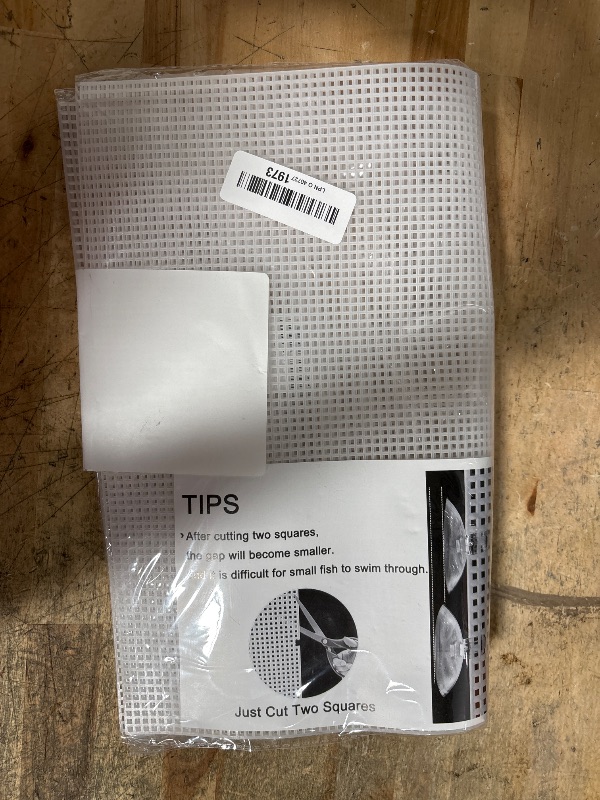 Photo 1 of 2 Pack Fish Tank Divider, Plastic Grid Cuttable Grid Plate Fish Separator with 12 Suction Cups DIY Designed Clear Easy to Bent 17 * 13in