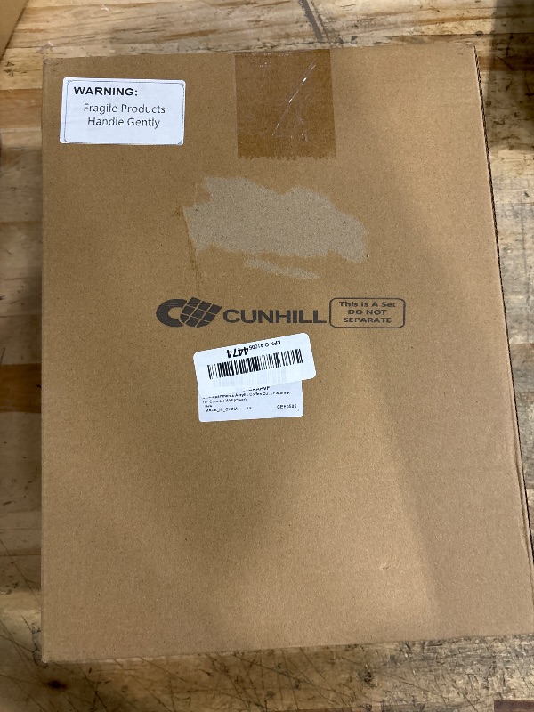 Photo 1 of 3 Compartments Acrylic Coffee Cup Dispenser Organizer Paper Cup Lid Sleeve Holder Organizer Coffee Shop Supplies Holder Storage for Counter Wall(Clear)