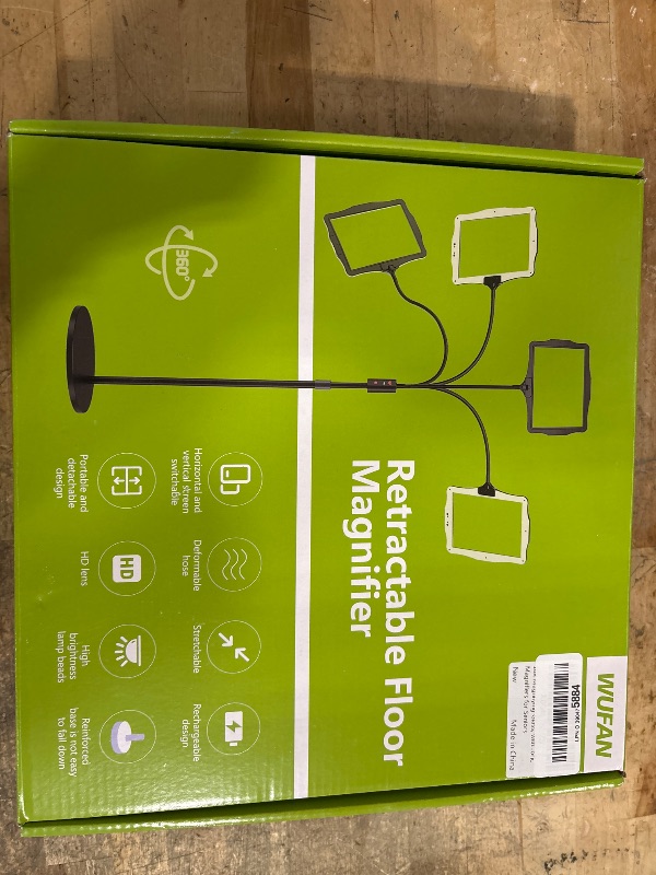 Photo 1 of 10X Magnifying Glass, with Light and Stand, 3 Light Modes Rechargeable Floor Magnifying,Suitable for Reading, Sewing, Crafts, DIY, Embroidery, Close Work. Magnifiers for Seniors