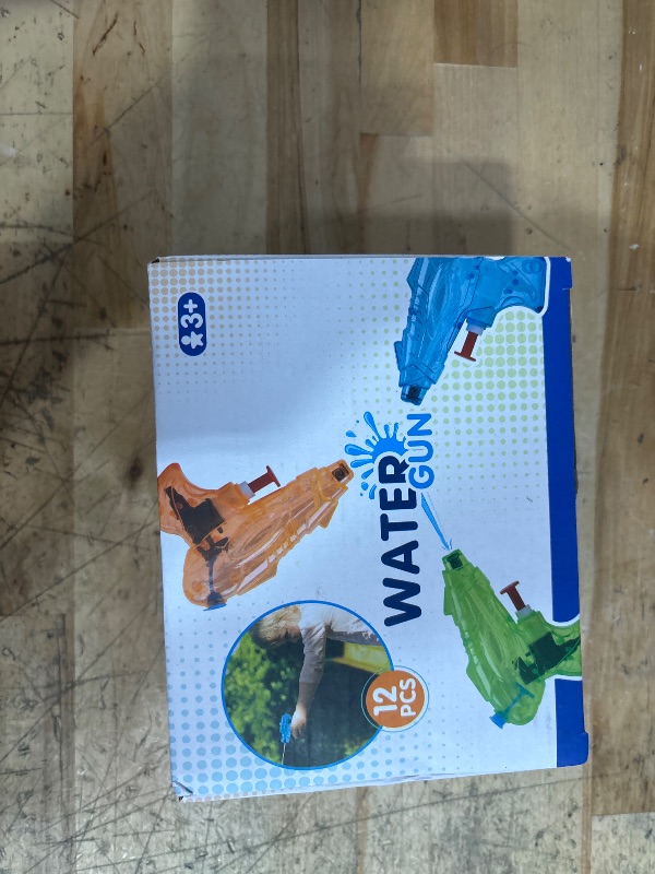 Photo 1 of 12 Packs Water Gun for Kids Squirt Toys Outdoor Beach Swimming Pool Game Summer Party Favor