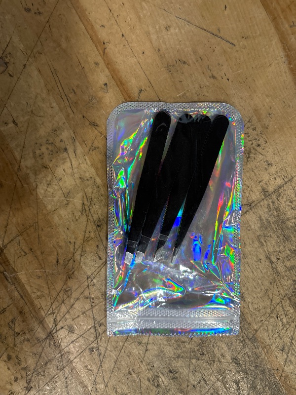 Photo 1 of 4 PCS Stainless Steel Tweezers Set – Precision Tweezers for Ingrown Hair, Facial Hair, Splinter, Blackhead and Tick Remover