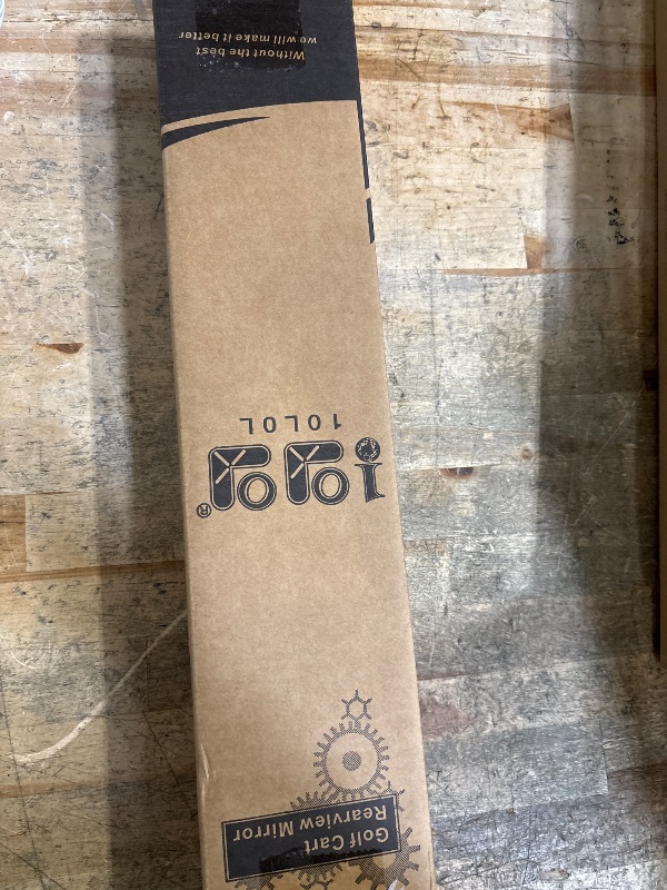 Photo 1 of 10L0L Universal Adjustable Golf Cart Panoramic Rear View Mirror, Rotatable 270 Rotation 16.5"Wide Angle Full Rearview Golf Cart Mirror for EZ Go, Club Car, Yamaha