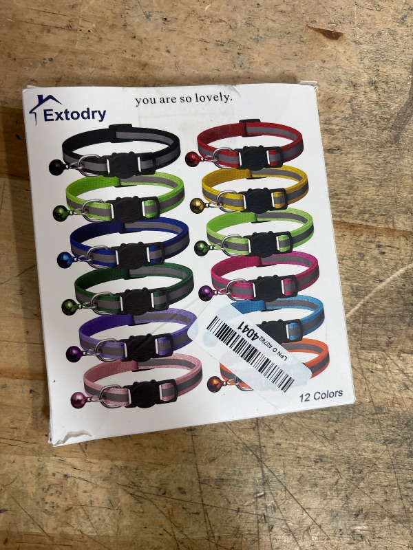 Photo 1 of 12 Pack Reflective-Breakaway Cat Collars with Bells,Safety Buckle Kitten Collar, with Name Tag, Adjustable,Ideal for Girl Cats Male Cats,Pet Supplies,Stuff,Accessories(12 Colors & 2 ID Tags)