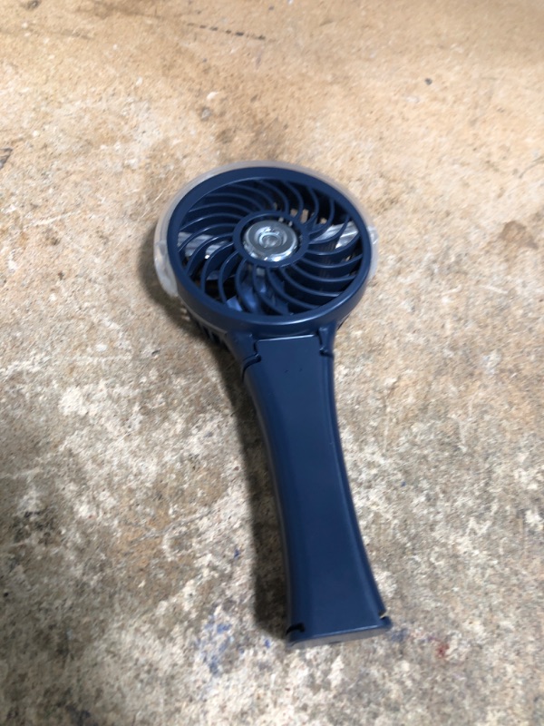Photo 1 of **Missing charger**HandFan Upgraded Portable Handheld Misting Fan, Rechargeable Personal Mister Fan, Spray Water Mist Fans, Foldable Mini Cooling Hand Fans for Summer Beach Travel Concerts, Gifts for Women(Royal Blue)