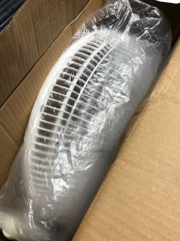 Photo 1 of ***(PARTS ONLY/ NON FUNCTIONAL/ MAJOR DAMAGE)***16” Oscillating Pedestal Fan, 3-speed Options, 90-Degree Oscillating Head, Adjustable Height and Tilt, Powerful Air Flow, White