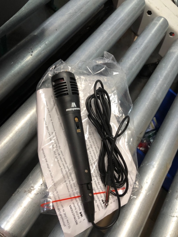Photo 1 of ***USED - MISSING POWER CORD - UNABLE TO TEST***
Max Power DJ Speaker - MPD592-OMNIA 12 Portable Sound System -Bluetooth Multi LED Light Speaker Set Perfect for Indoor and Outdoor - PA Speaker System with Remote with Microphone