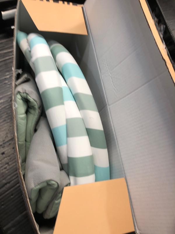 Photo 1 of (used) Blissful Diary Baby Play Gym Mat, Tummy Time Mat with 6 Detachable Toys for Stage-Based Sensory & Motor Skill Development