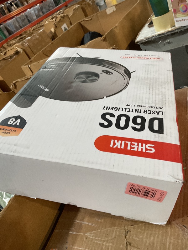 Photo 1 of *** PARTS ONLY *** Robot Vacuum and Mop, Mapping Robotic Vacuums Cleaner with LiDAR Navigation Smart & Strong Suction, WiFi/App/Alexa/Voice Control, Obstacle Avoidance, for Home, Wood/Hard Floors, Pet Hair -Grey