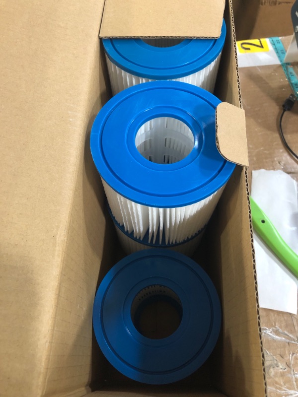 Photo 1 of KGC Type D Pool Filter Cartridge Compatible with Summer Waves, Above Ground Swimming Pool Pump Filter Cartridge Replacement (4 Pack)