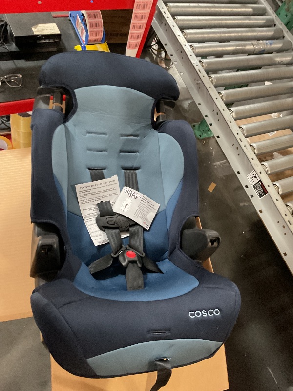 Photo 1 of (See all images)  Kids Finale DX 2-in-1 Booster Car Seat, Forward Facing Toddler Car Seat (30-65 lbs) and Belt Positioning High Back Booster Seat (40-100 lbs), Sport Blue