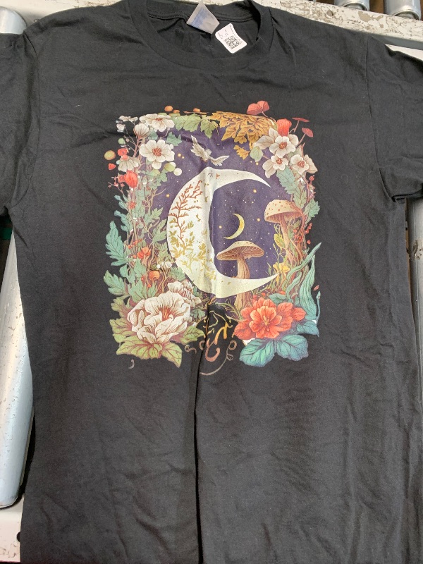 Photo 1 of (small) mystic sun and moon woman mystical flowers aesthetic T-Shirt small