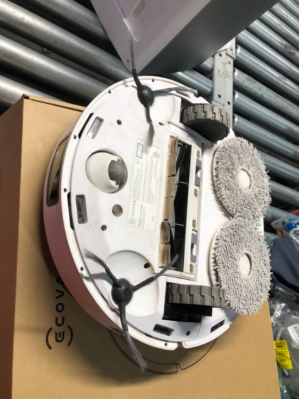 Photo 1 of ***NOT FUNCTIONAL - PARTS ONLY - SEE COMMENTS***
ECOVACS DEEBOT T10 OMNI Robot Vacuum and Mop Combo, Auto Self-Emptying, Auto Mop Cleaning, Hot Air Drying, 5000Pa Suction, OZMO TURBO Deep Mopping with Precision Mapping and Obstacle Avoidance, White