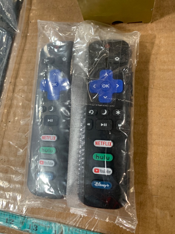 Photo 1 of (Pack of 2) Replacement-Remote-Control for Roku-TV,Compatible for TCL Roku/Hisense Roku/Onn Roku/Philips Roku Smart TVs(Not for Roku Stick and Box)