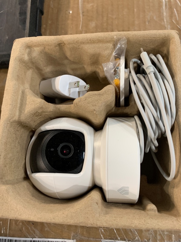Photo 1 of (PARTIAL SET) (UNABLE TO CONNECT TO APP) Kasa 2K QHD Security Camera Pan/Tilt, Starlight Sensor for Color Night Vision, Motion Detection for Baby & Pet Monitor, SD/Cloud Storage, Works with Alexa & Google, Free Expert Support (KC410S)