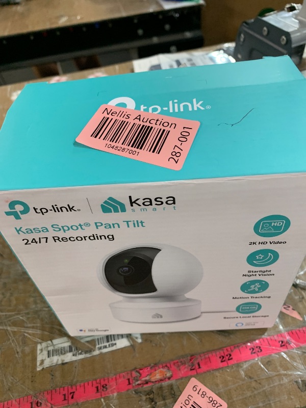 Photo 1 of (PARTIAL SET) (UNABLE TO CONNECT TO APP) Kasa 2K QHD Security Camera Pan/Tilt, Starlight Sensor for Color Night Vision, Motion Detection for Baby & Pet Monitor, SD/Cloud Storage, Works with Alexa & Google, Free Expert Support (KC410S)