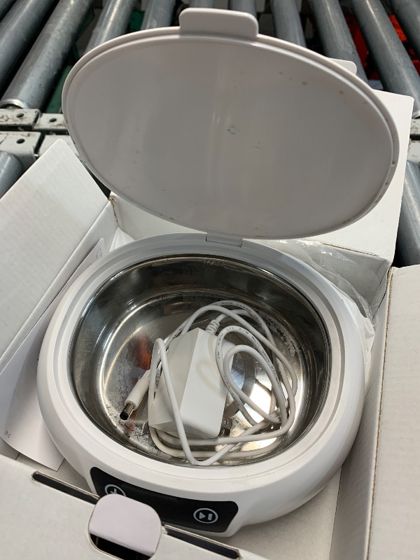 Photo 1 of (sold for parts only) ROLWAY Jewelry Cleaner, 700ml(24.5 Oz) 48KHz Ultrasonic Jewelry Cleaner with 3 Digital Timer