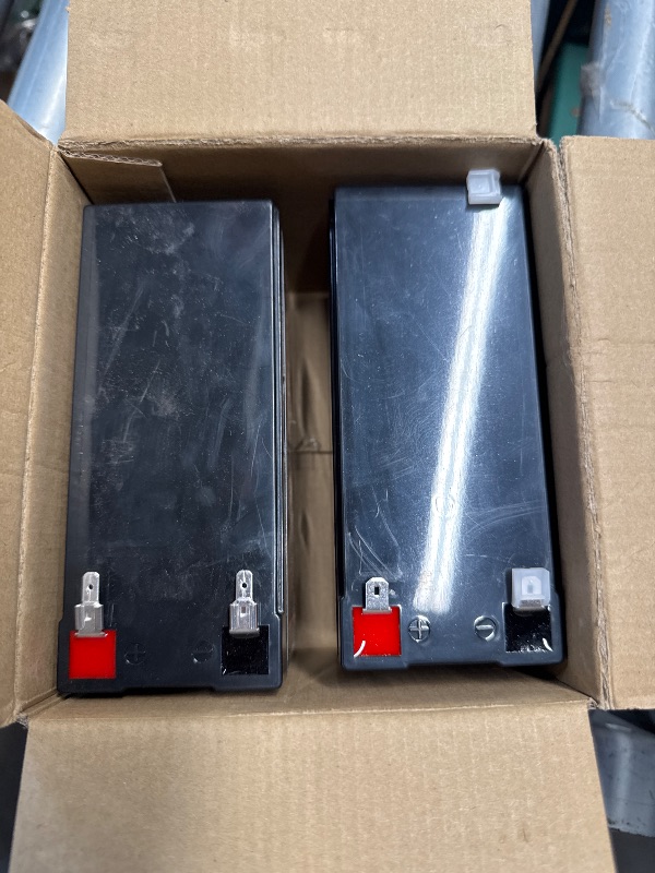 Photo 1 of (USED/FAIR) NERMAK 12V 7Ah (7.2Ah) Lithium LiFePO4 Battery 2 Pack, 2000+ Cycles Lithium Iron Phosphate Rechargeable Battery for Small Solar, Camping, Lighting, Power Wheels, Fish Finder and More, Built-in 8A BMS