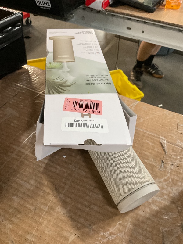 Photo 1 of Homedics SereneScent Mini Fabric Rechargeable Waterless Diffuser, Cordless Aromatherapy Device, Use with SereneScent Oil 15ml (Sold Separately), Adjustable Mist Intensity & Ambient Light, Beige